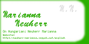 marianna neuherr business card